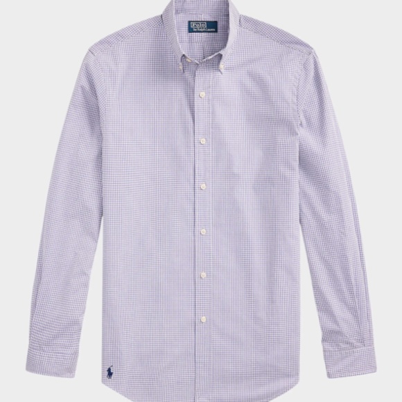 POLO Ralph Lauren Men's Classic-Fit Check Poplin Sport Shirt, NWT - Picture 1 of 7
